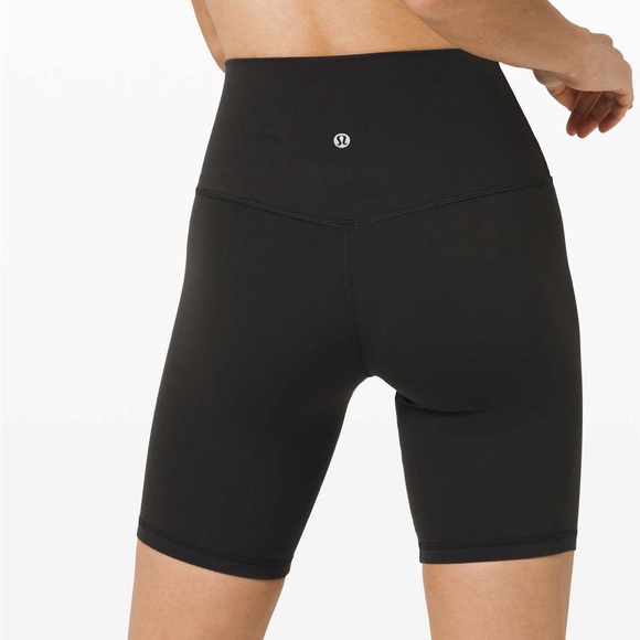 Lululemon Align Shorts 8” inseam Size 6 Black Gym Workout Biker Shorts Athletic - Picture 1 of 6